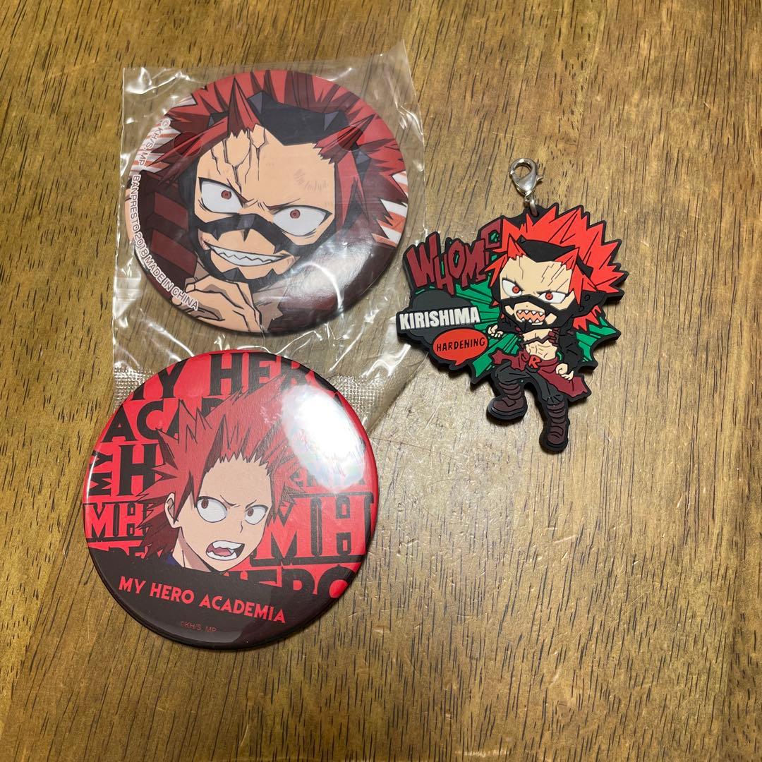 僕のヒーローアカデミア ヒロアカ 切島鋭児郎 缶バッジ ラバー