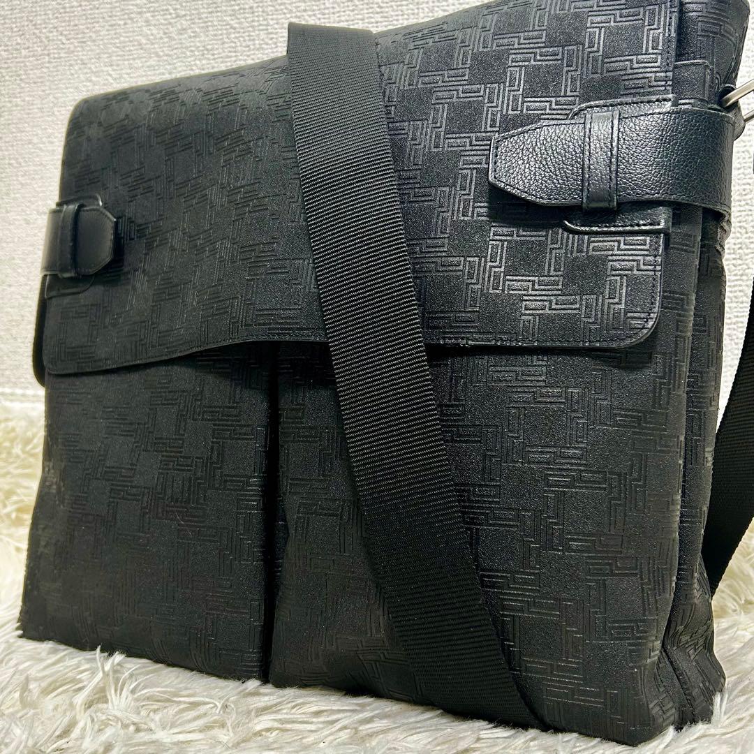 極美品✨ダンヒル メッセンジャーバッグ ディーエイト A4 PVC ロゴプレート