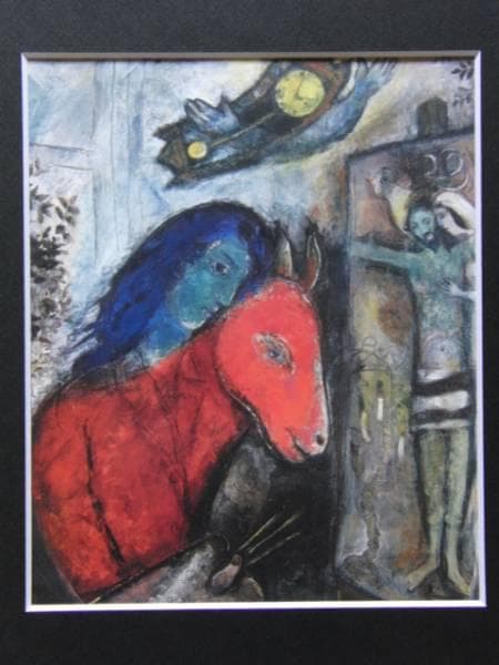 マルク・シャガール 20、希少画集画、新品額装付