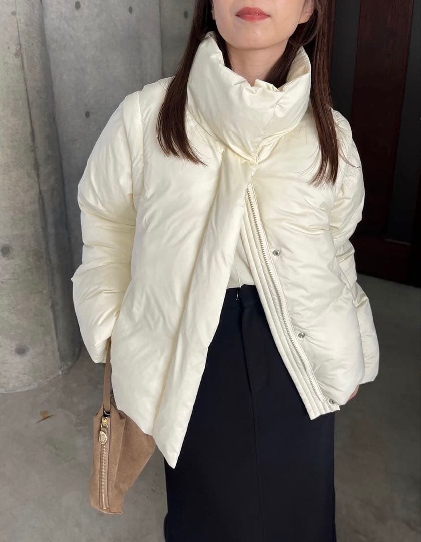 今期♡新品未使用♡カプリシュレマージュ　2WAY中綿パフジャケット　アイボリー