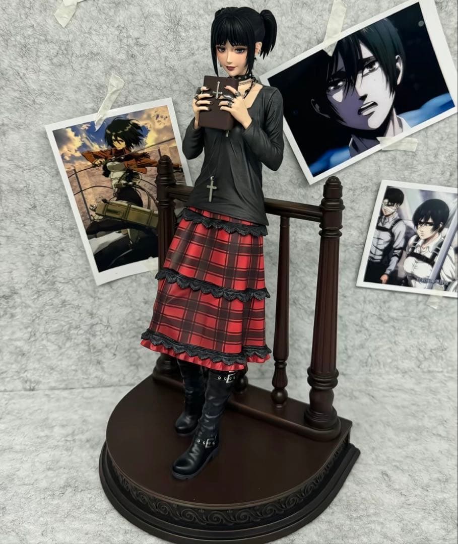 進撃の巨人 ② ミカサ・アッカーマン ガレージキット ガレキ スタチュー Amazon | ミカサ・アッカーマン フィギュア 1/4スケール 塗装済み完成