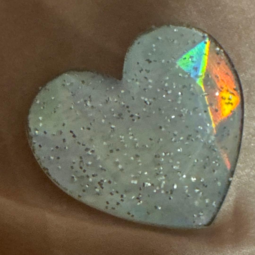 P-ウ☆ ピュアホワイトウエディング プリズムストーン ラメ 希少