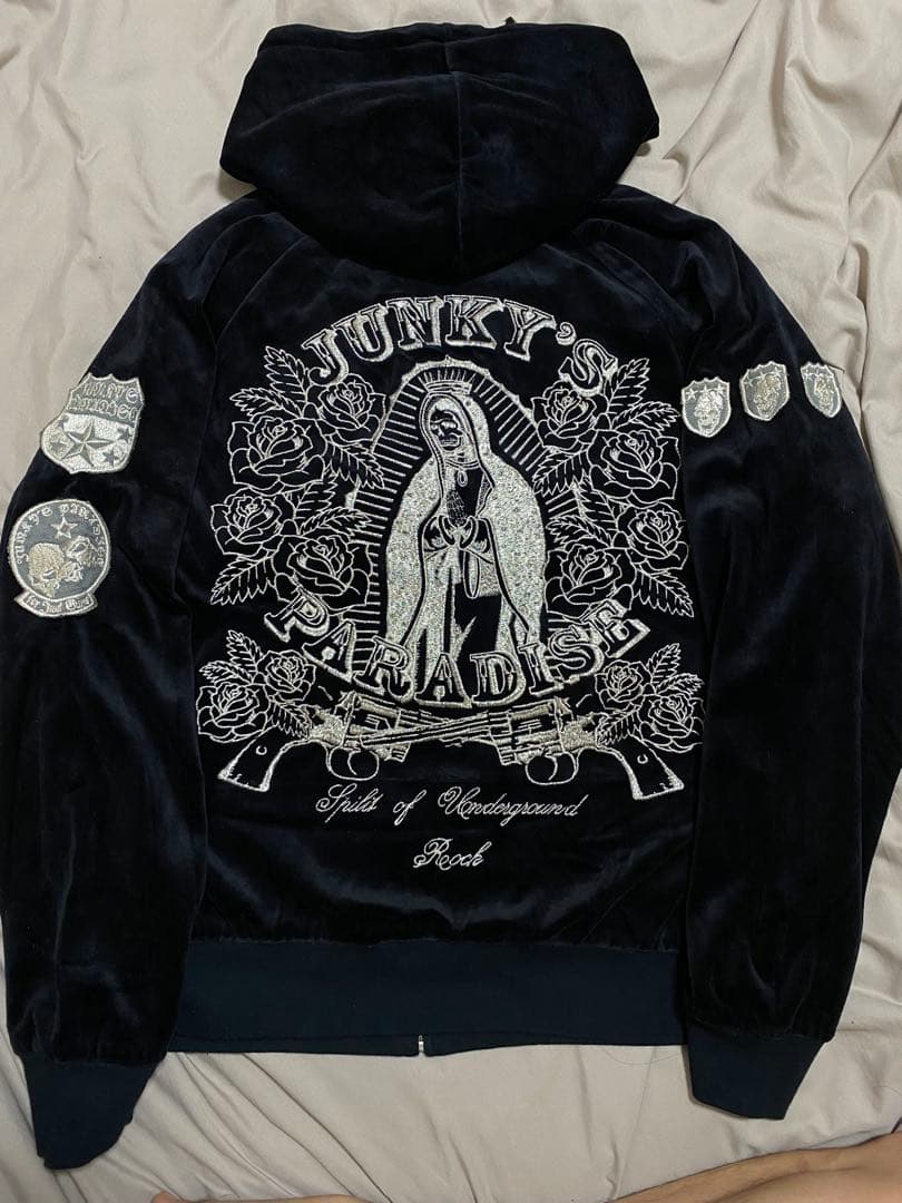 JKPD 日本限定 別珍 パーカー スカジャン スカル unisex 別珍スーベニアジャケット「スカル」 HOUSTON 51387 ヒューストン