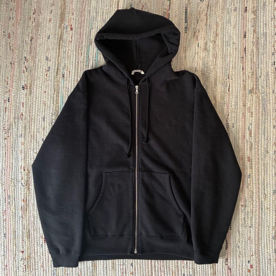auralee ジップパーカー AURALEE＞スウェット ジップ パーカー