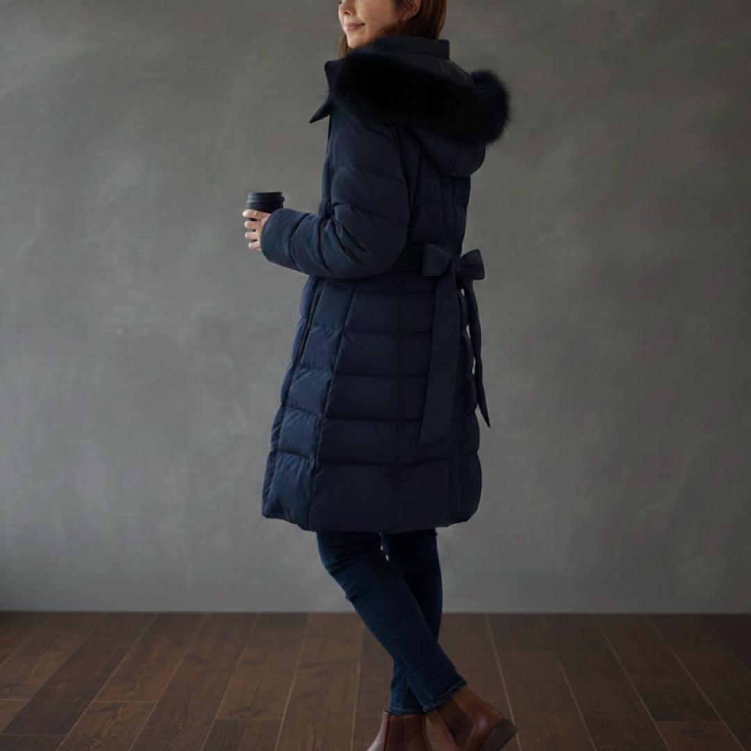 【新品】ルイルエブティック　ロングダウンコート　フォックスファー　大きいサイズ