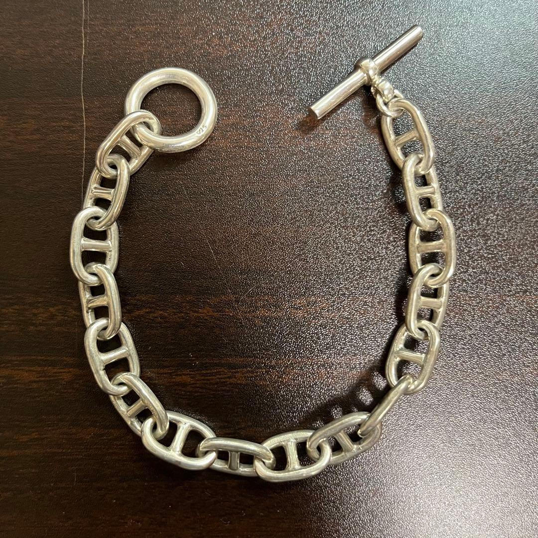 INTÉRIM アンカーブレスレット インテリム INTERIM アンカー チェーン Tバー ブレスレット イタリアン