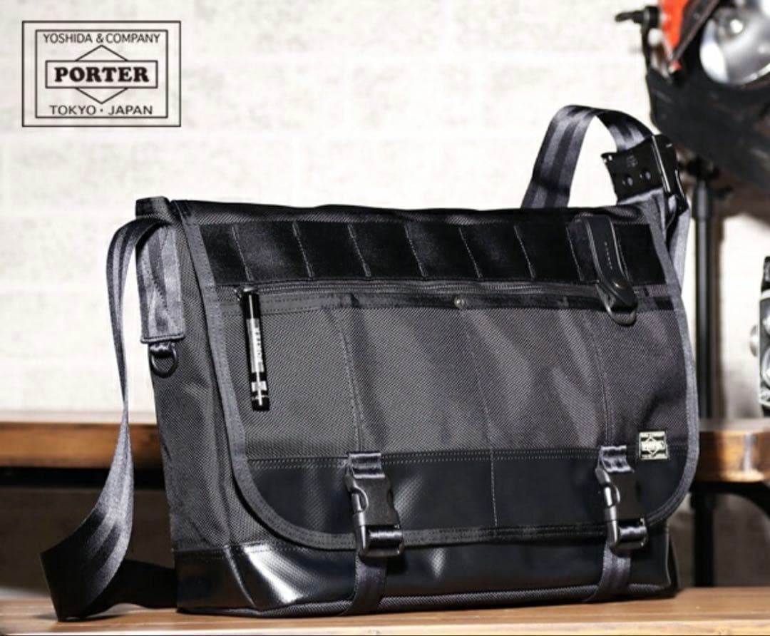 【極美品】ポーター ヒート メッセンジャーバッグL B4収納 ポーター ヒート メッセンジャーバッグ(L) 703-07967 （カラー