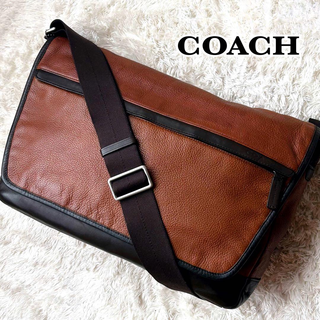 希少✨COACH コーチ ショルダーバッグ レザー ブラウン 70924 A4