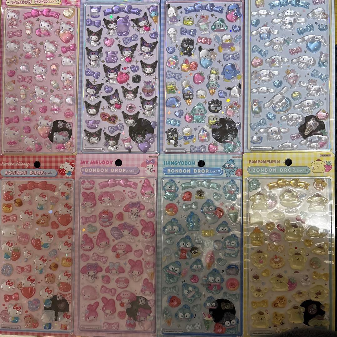 正規品　サンリオ　ボンボンドロップシール　第二弾　8種