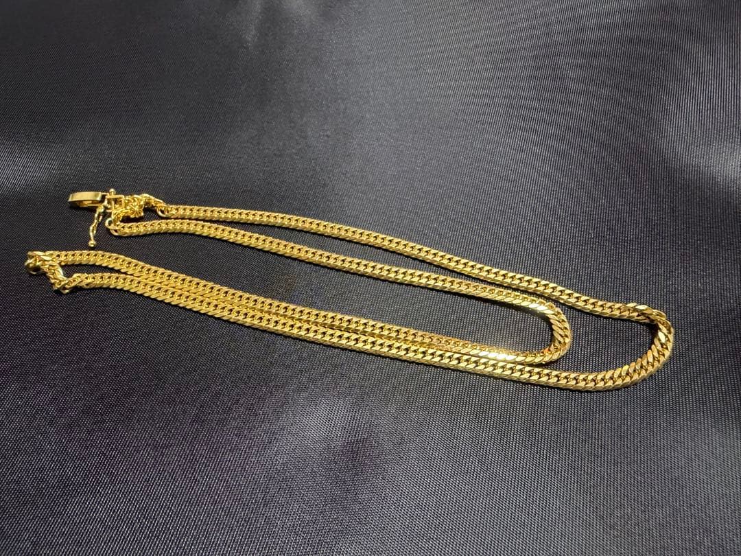 【K18】６面カットダブル ネックレス【喜平】 K18 6面ダブルカット 喜平 100g/60cm ゴールド ネックレス | 株式会社