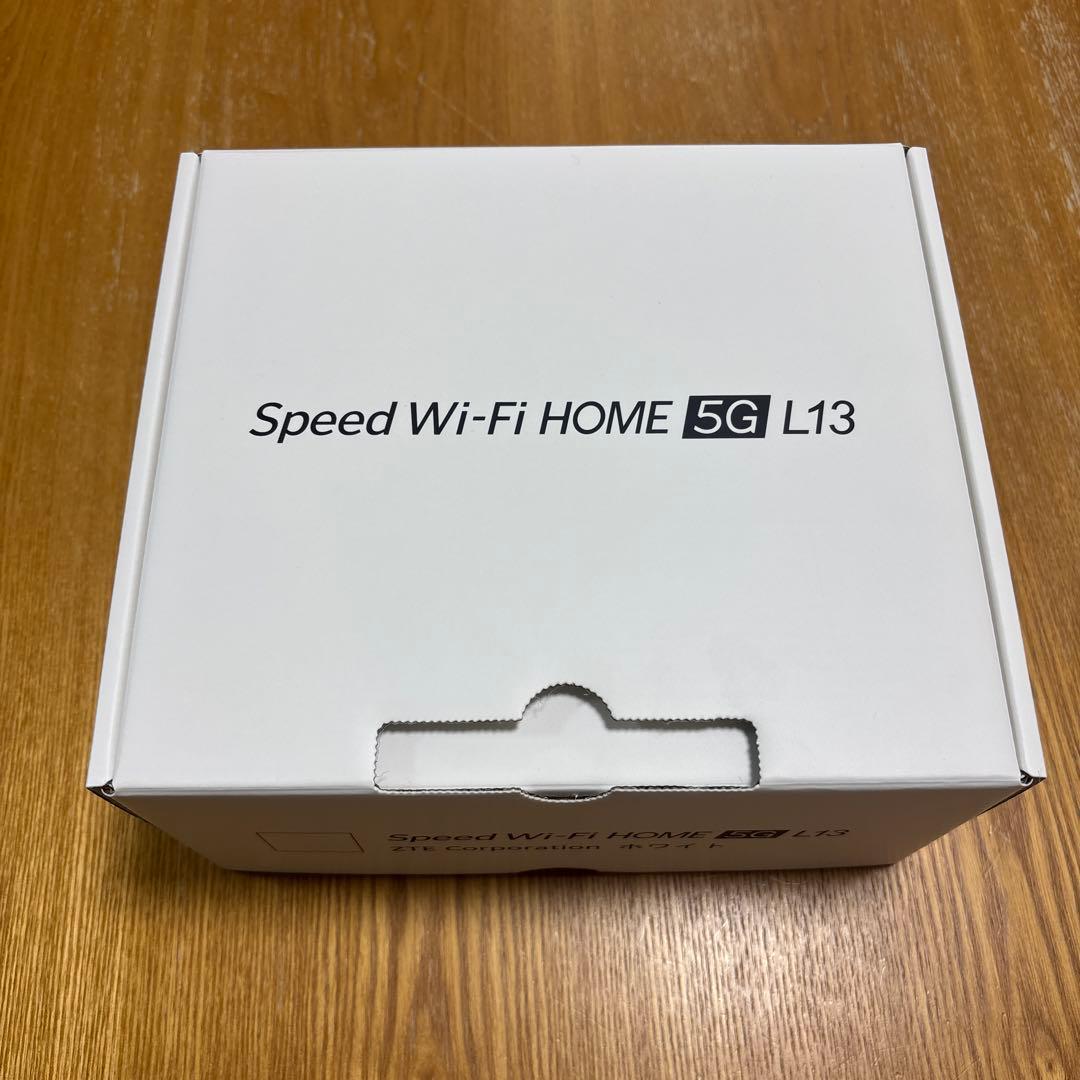 【新品】Speed Wi-Fi  5G L13 ホームルーター