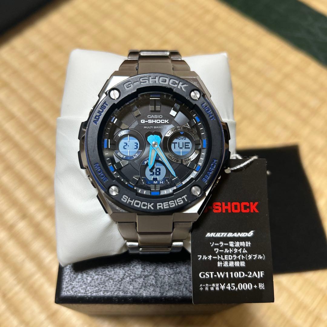 タイムセールG-SHOCK GST-W100D 電波ソーラーブルー