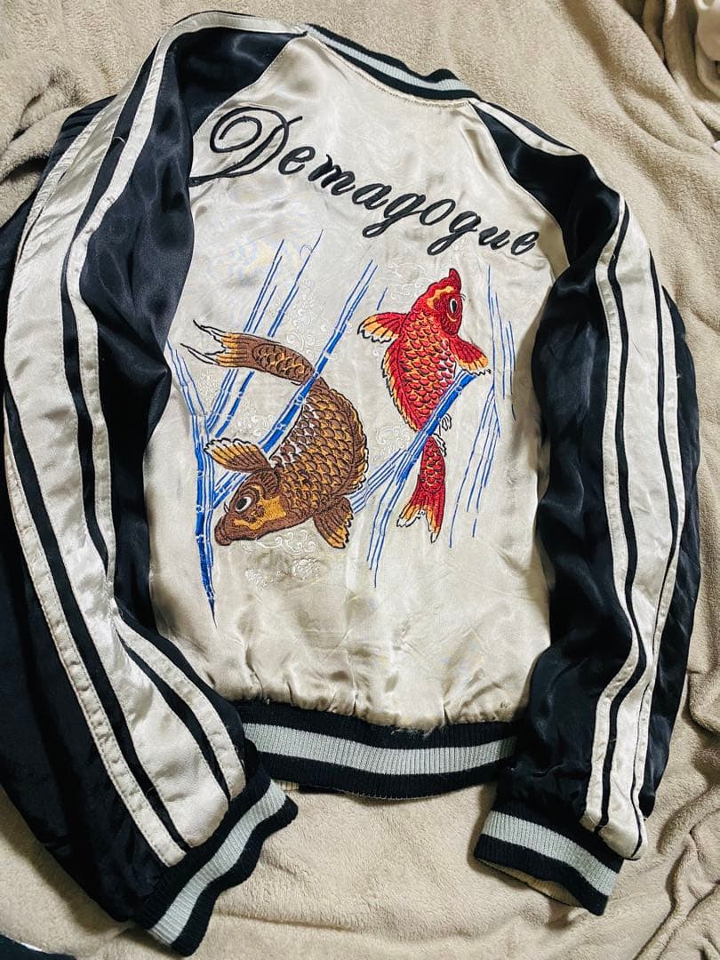 別珍 2面用 SWITCH 日本限定 レーヨン スカジャン こい龍 unisex