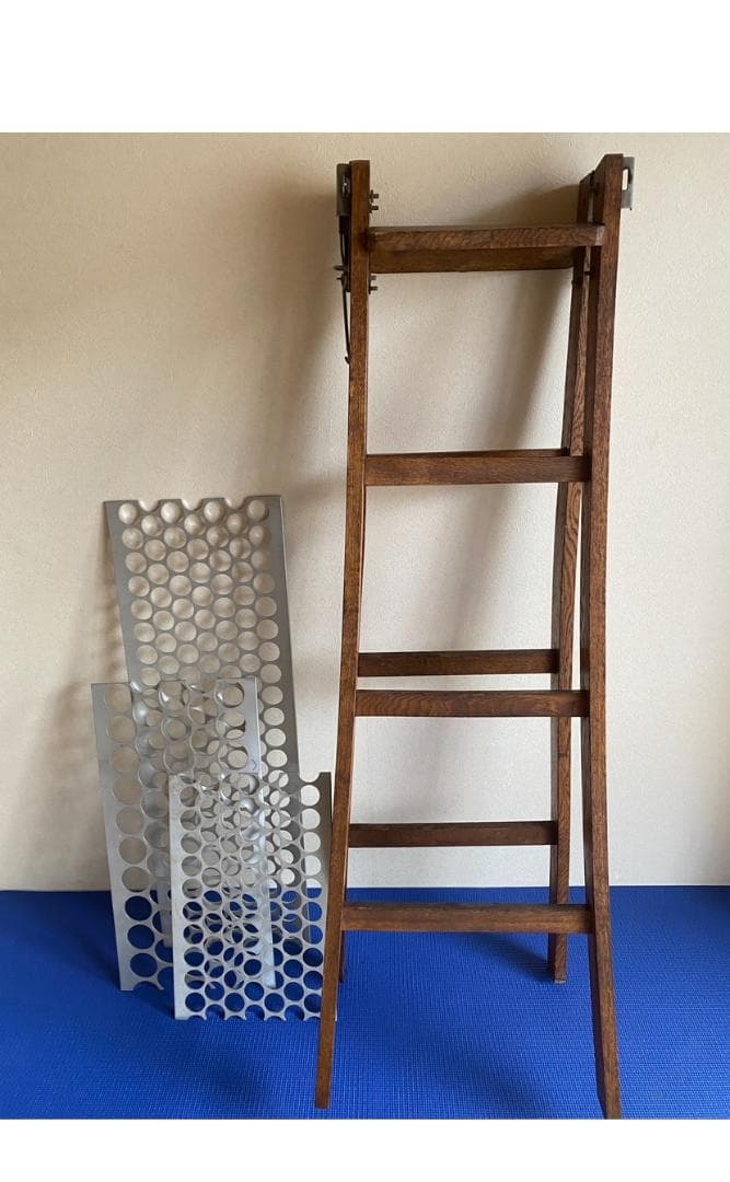 【最終値下げ/送料込】ヴィンテージ_ハシゴ_ラダー_木製_アンティーク 梯子