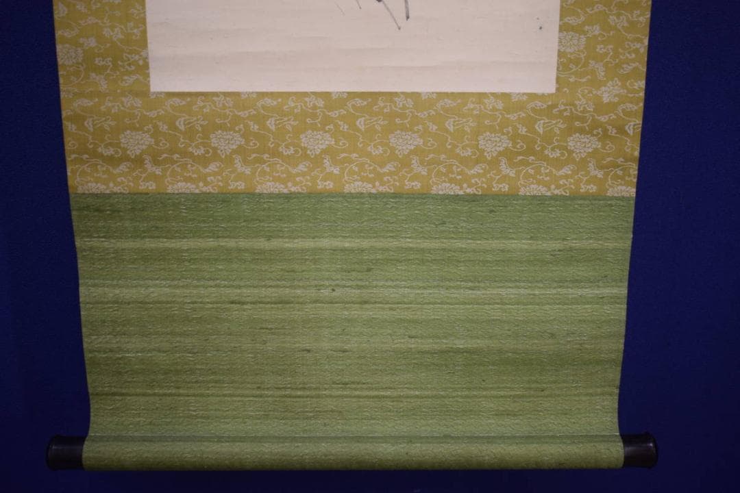 模写/渡辺崋山/渡辺華山/花画賛/菊画賛/布袋屋掛軸HJ-986 - メルカリ
