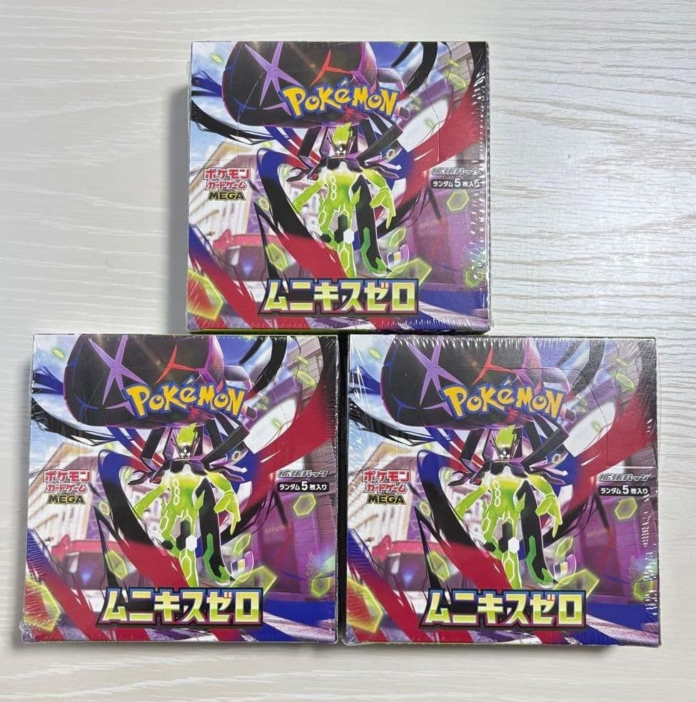 M*中様 【新品未開封】 ムニキス ゼロ シュリンク付き 3box ポケカ セッ
