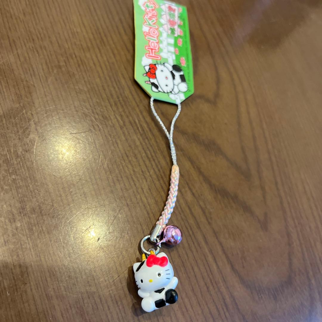 【激レア】ご当地牧場ハローキティストラップ　新品未使用 激レア ご当地限定ハローキティ ストラップ4点セット 愛知 長野 群馬
