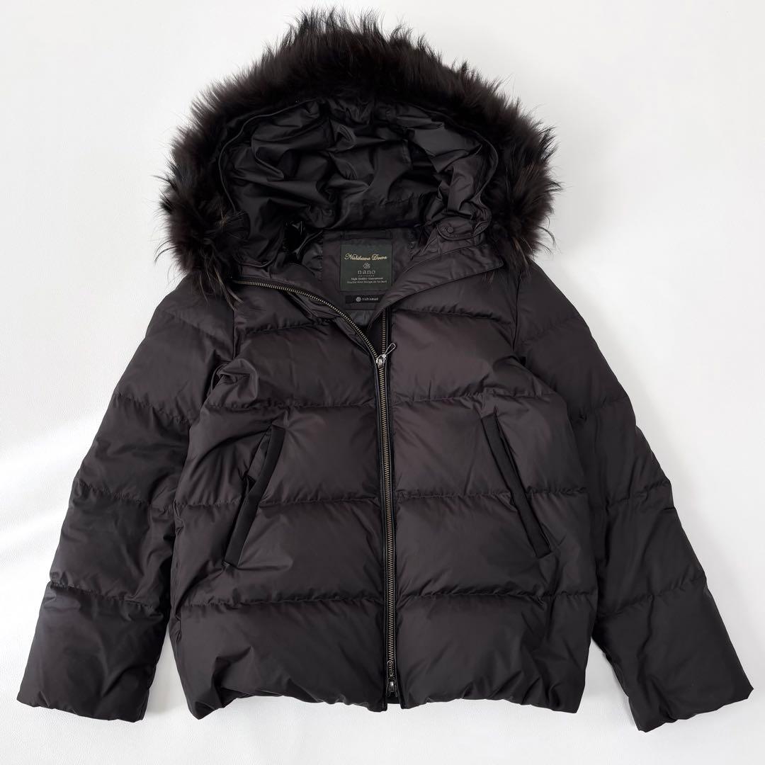 ナノユニバース 西川ダウン フードショートダウン 38