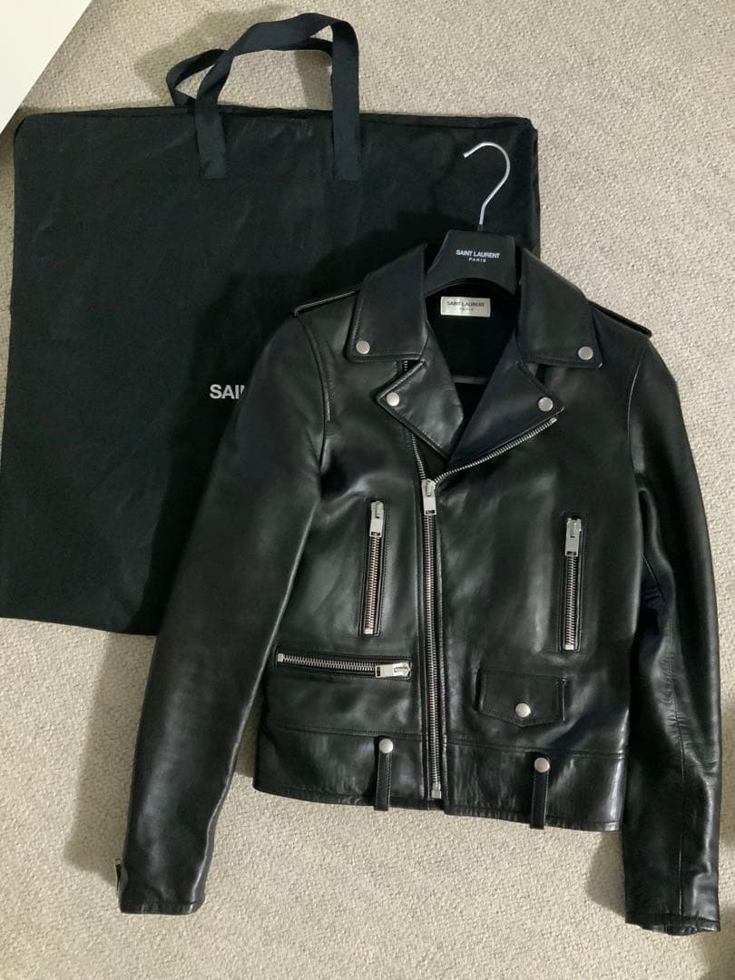 極美品　SAINT LAURENT L01 ダブルライダース　サイズ42 SAINT LAURENT (サンローラン) L01 MOTORCYCLE JACKET (モーター