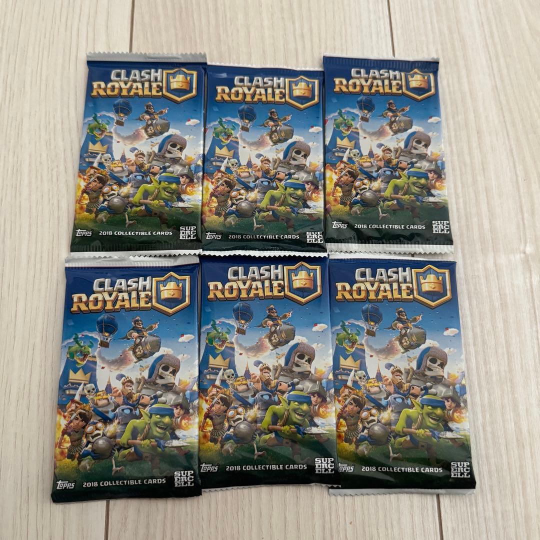 【未開封】希少品 クラッシュロワイヤル 公式トレカパック 6セット クラロワ 希少品 クラッシュロワイヤル 公式トレカパック ノーマル 21種コンプ
