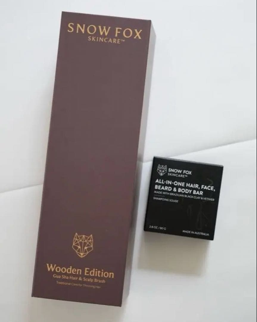  FOX プレミアムFOXカッサ ウッド ヘアブラシ、シャンプーバー