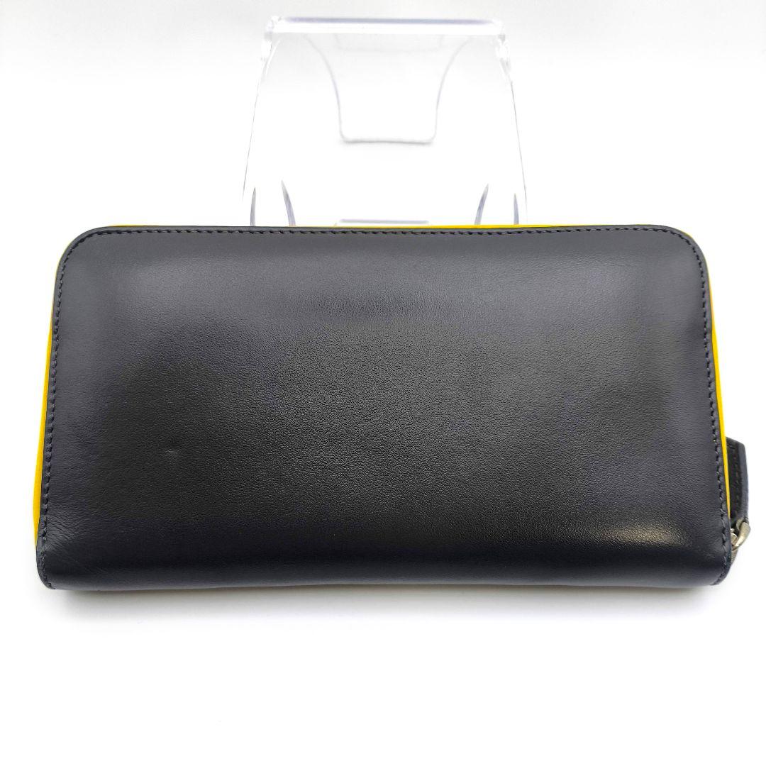 美品 フェンディ モンスター 長財布 バグズアイ ジッピー グレー