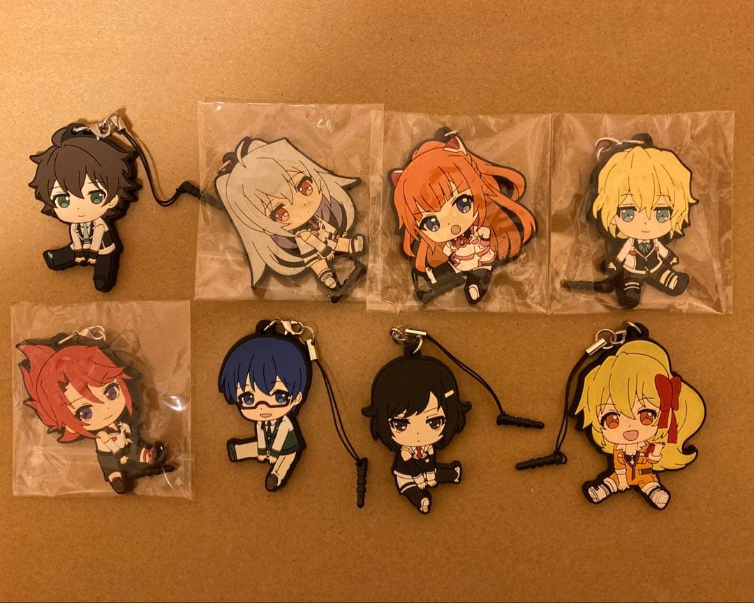 プラスティックメモリーズ ぺたん娘 ラバーストラップ 8種類コンプリート