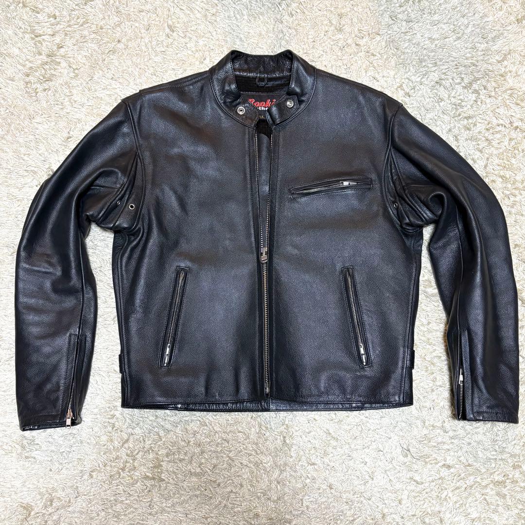 人気】Rookie Leather ライダース 牛革 肉厚 レザージャケット