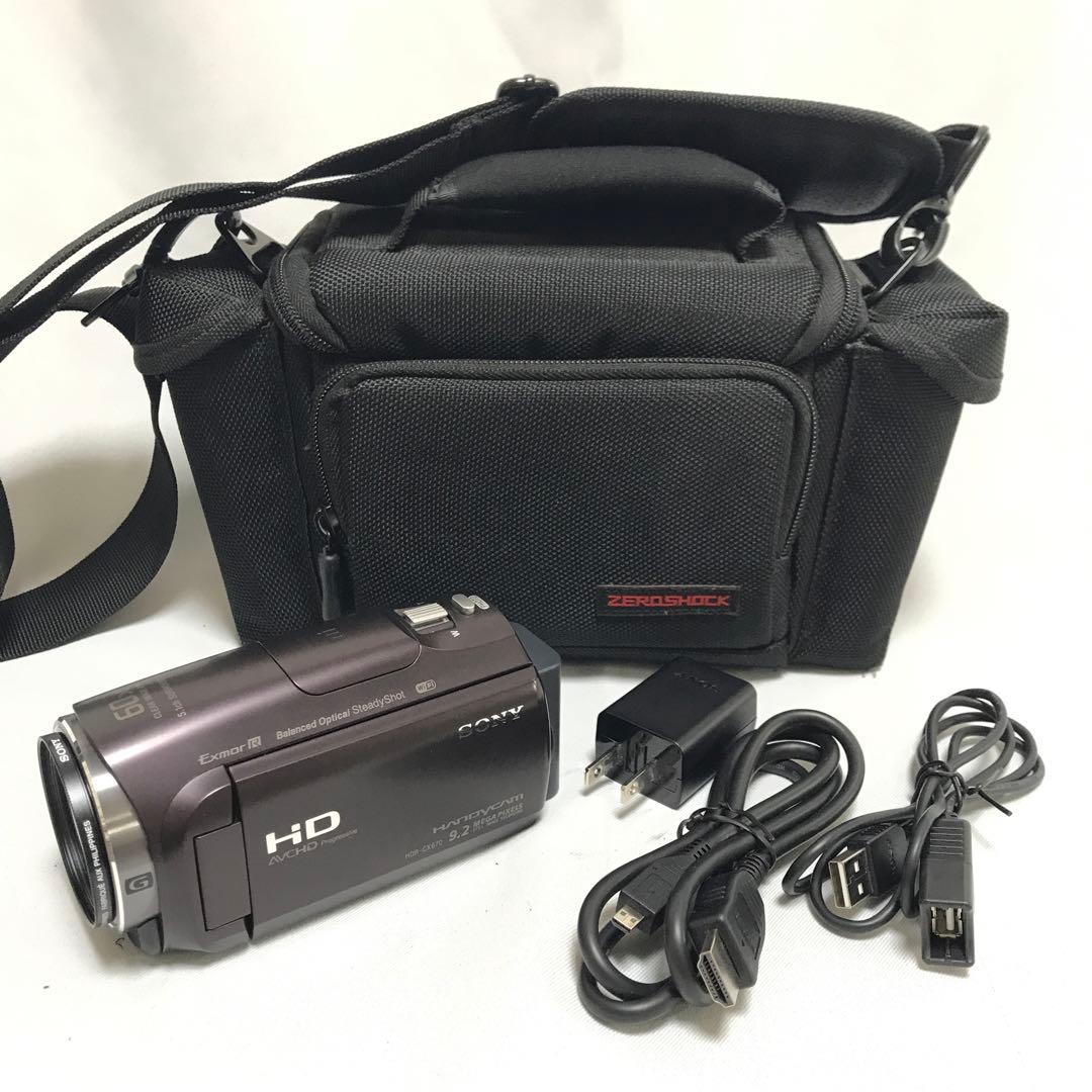 SONY ハンディカムHDR-CX670 ビデオカメラ+収納バッグセット　M91