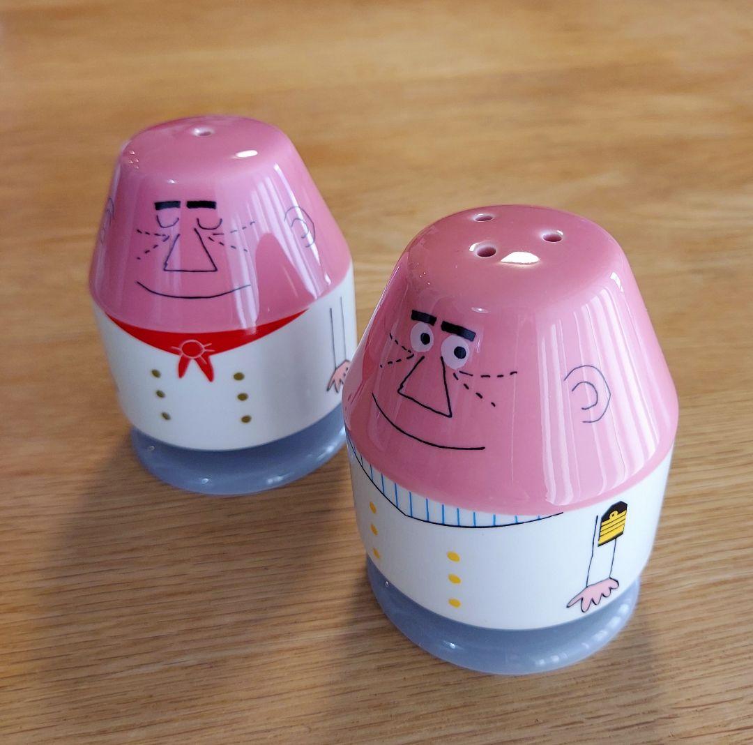 SUNTORY アンクルトリス 柳原良平 陶器製 ソルト&ペッパー入れ