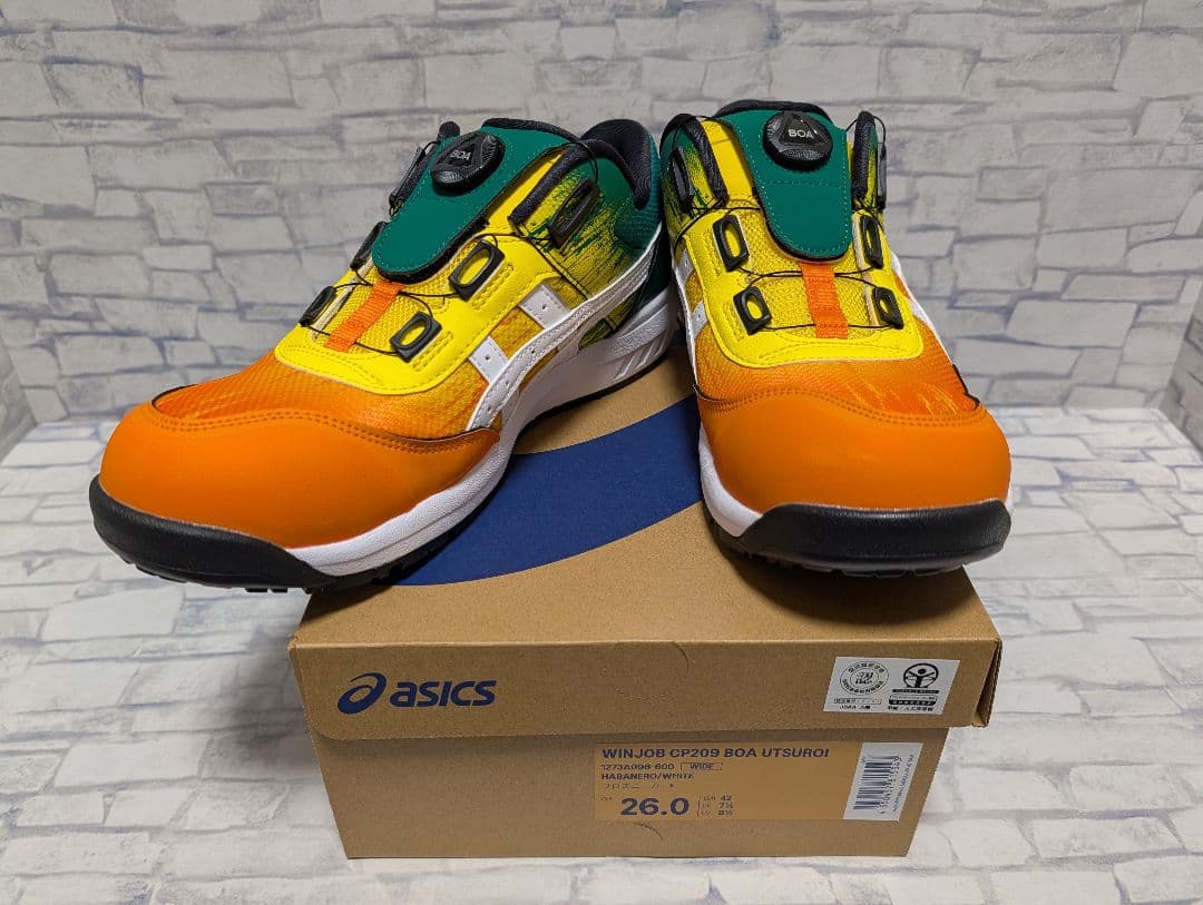 アシックス 安全靴 cp209 uturoi 26cm