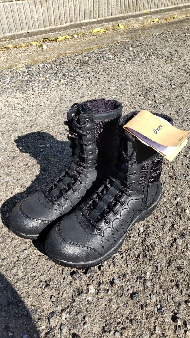 編み上げ サイドジッパー 安全靴 25cm