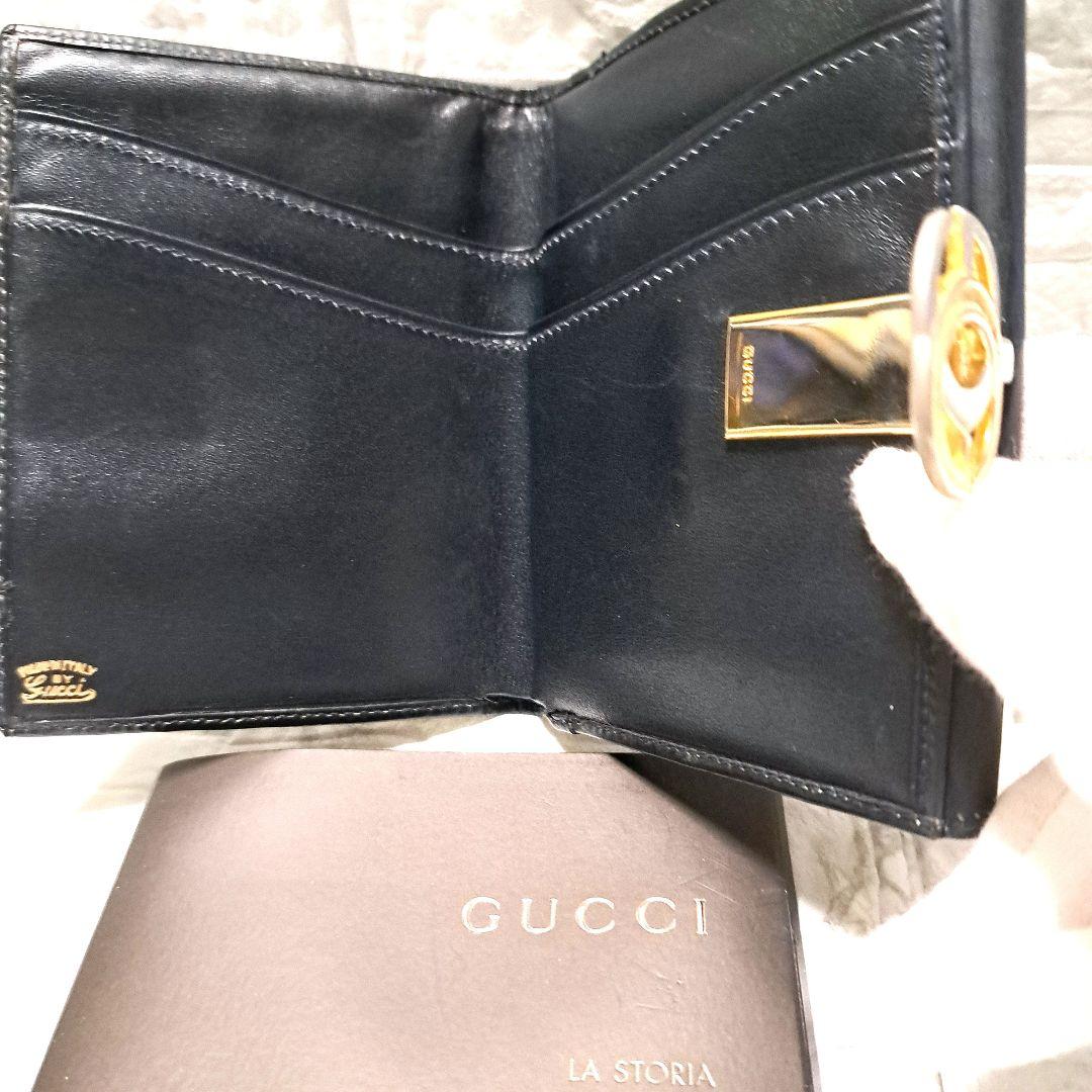 ✨️美品✨️人気✨️希少✨️オールドグッチ GG留め具シェリー折財布
