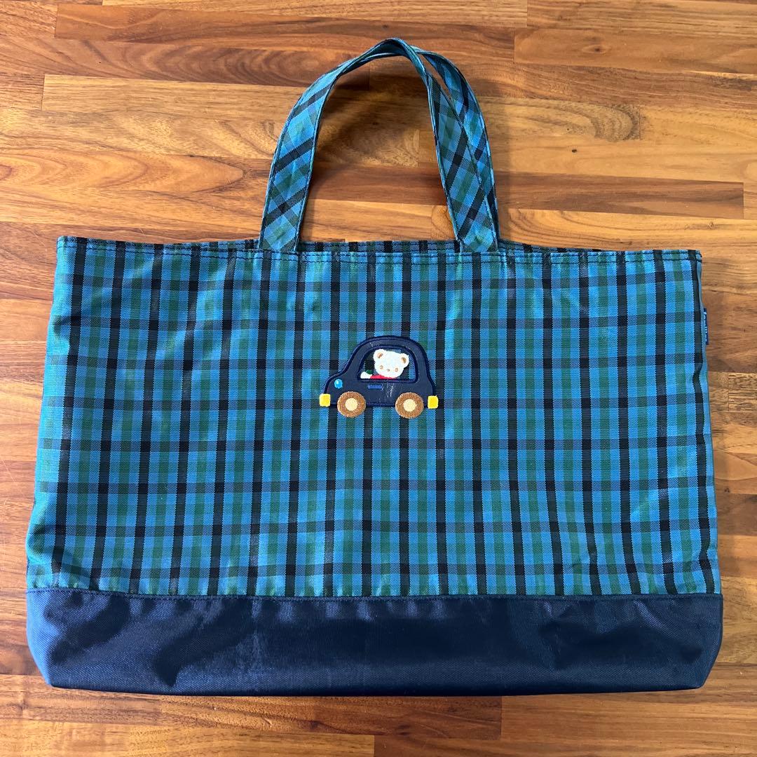 【完売品】ファミリア レッスンバッグ チェック柄 新品タグ付き】ファミリアショー チェック レッスンバッグ 完売品