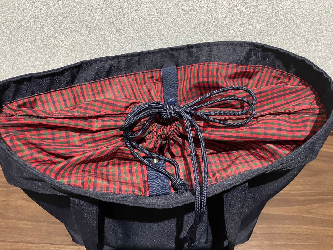 familiar マザーズバッグ 黒 チェック柄 - バッグオンライン 通販