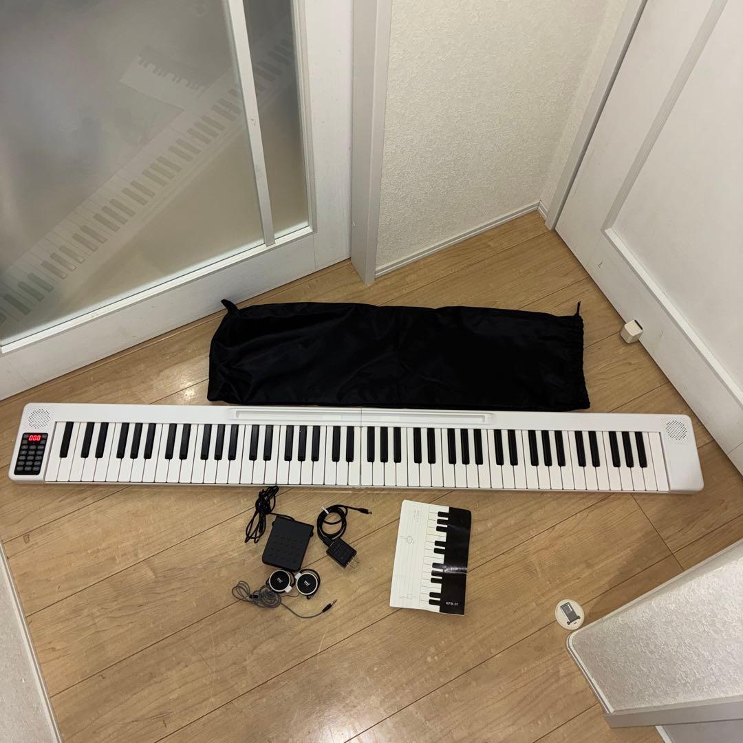 電子ピアノ キーボード 88鍵盤 コードレス 折りたたみ式 ON-THE-GO