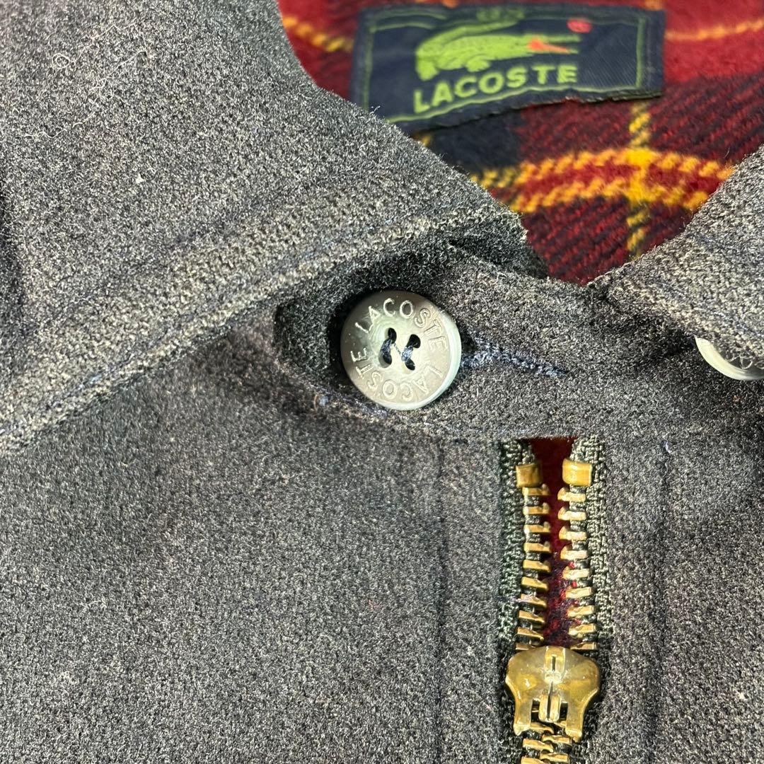 m*u様 【希少訳あり】80sラコステ ウール ハリントンジャケット