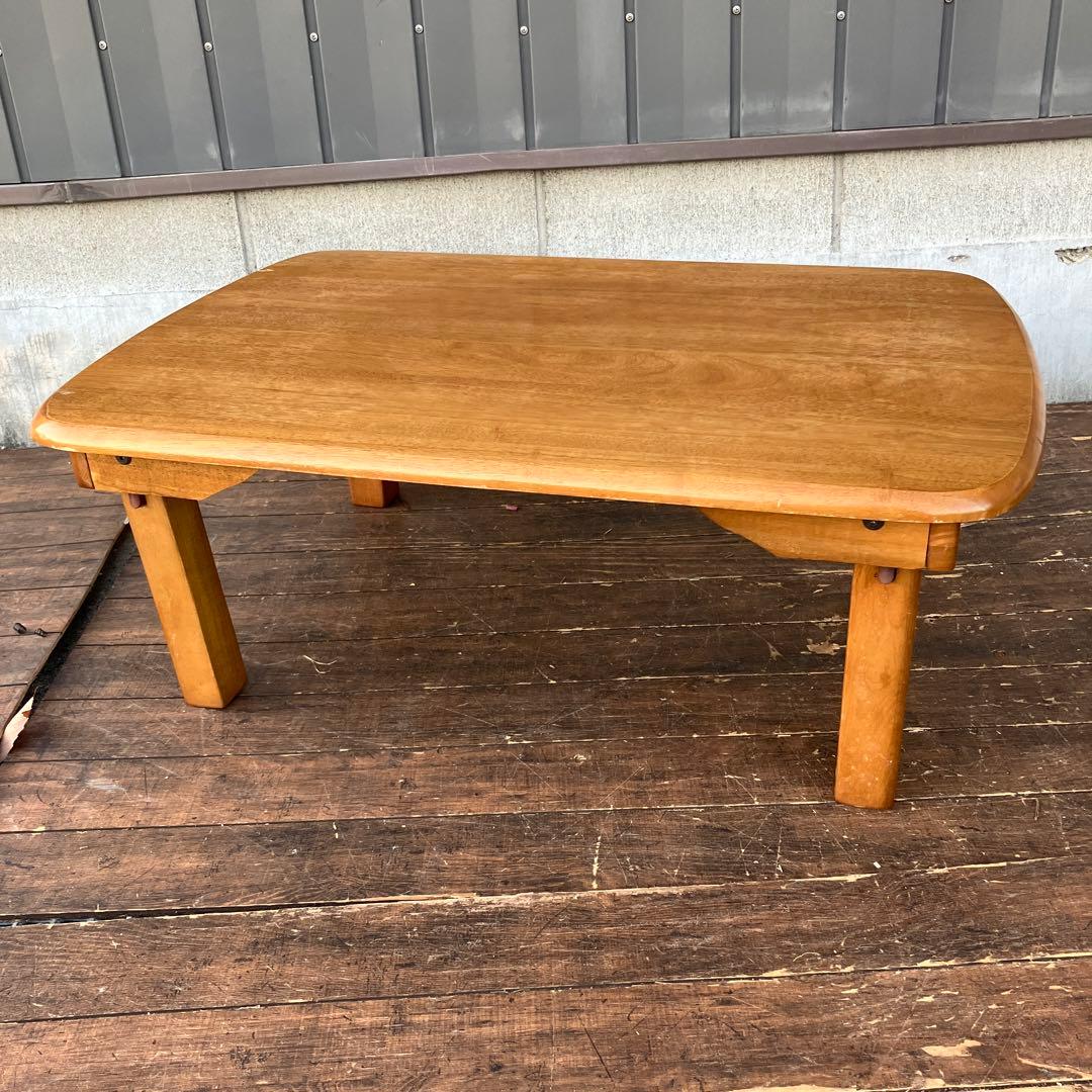 E-2 天然木製 折りたたみローテーブル ちゃぶ台 座卓 センターテーブル 楽天市場】テーブル 折りたたみ脚 木製 座卓 角105cm 天然木 センター