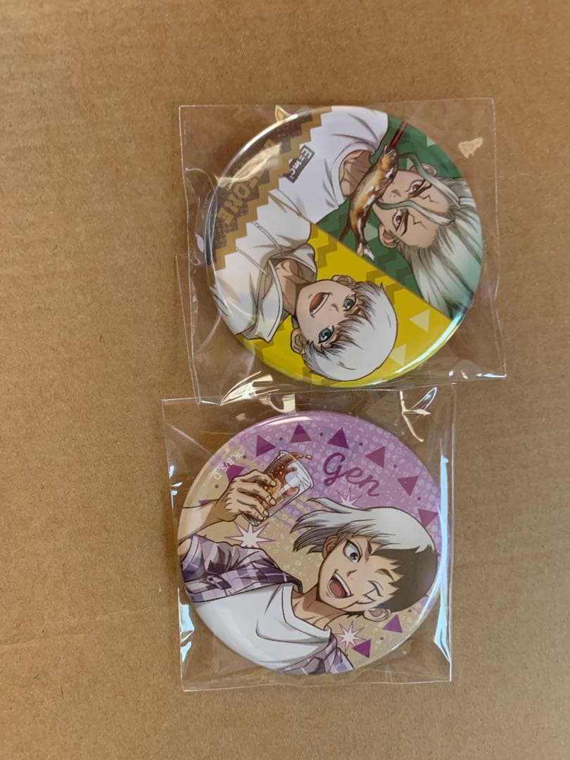 Dr.stone 缶バッジ 石神千空 あさぎりゲン 西園寺羽京 - メルカリ