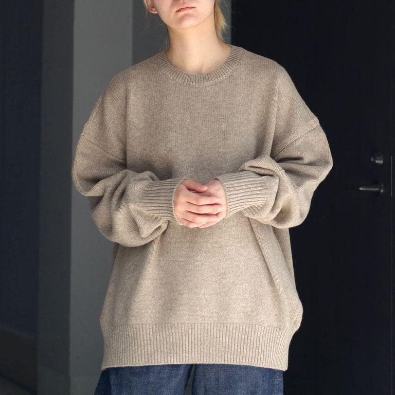 ■stein EXファインラムクルーネックニットL/S