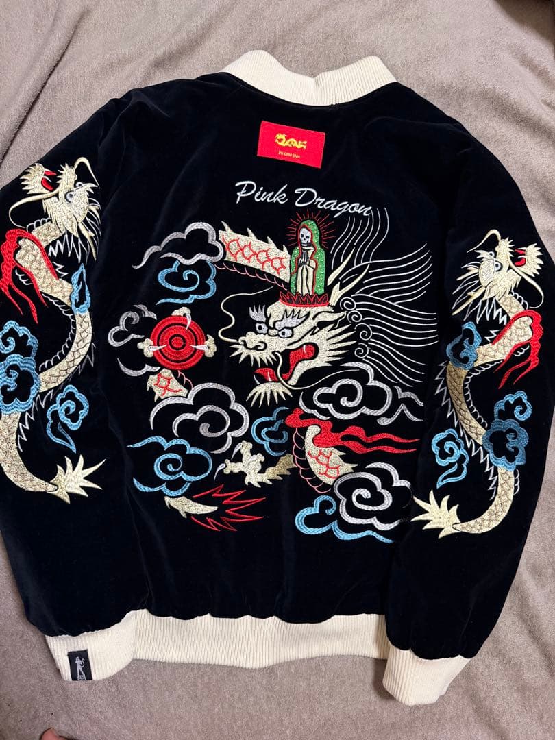 ２面用 別珍 CREAM SODA Pink Dragon 日本限定 スカジャン