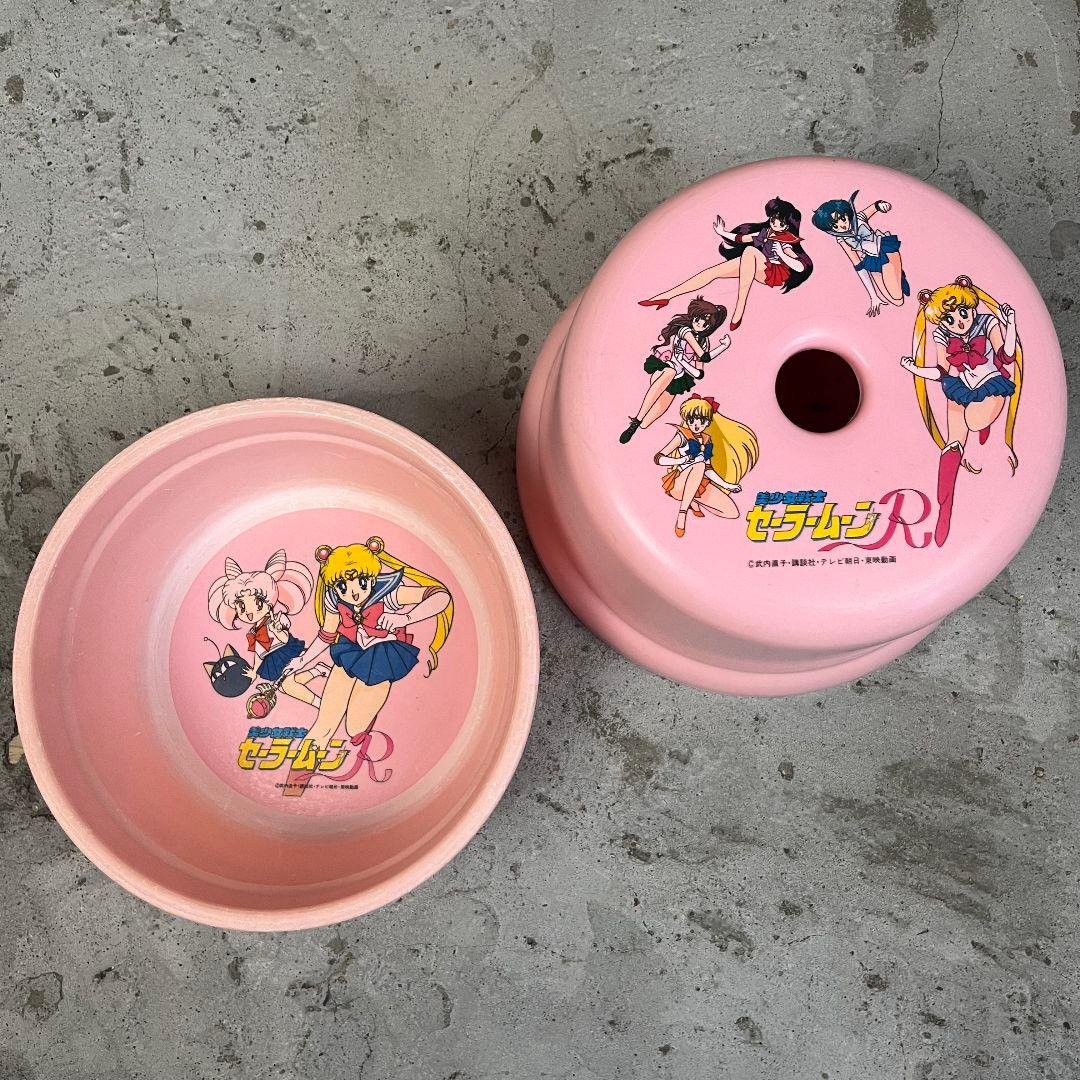 激レア】当時物 セーラームーンR 子供用 風呂桶＆風呂椅子 セット