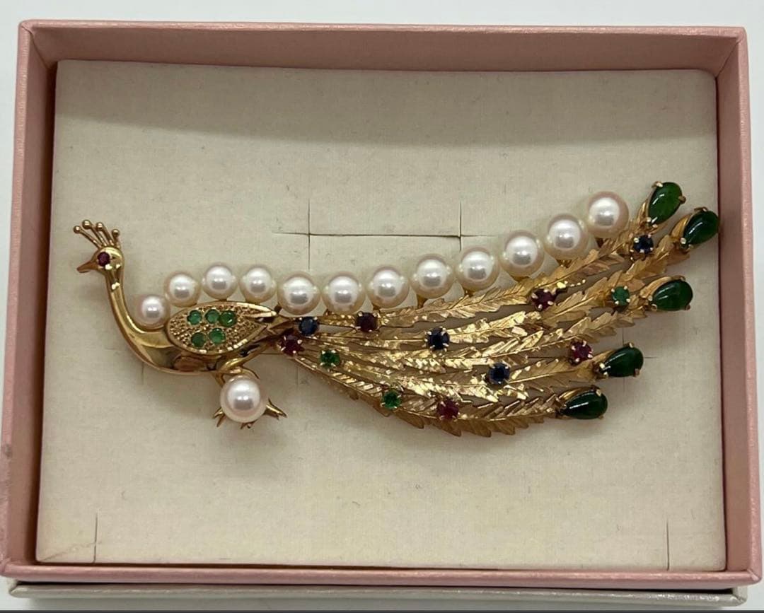 h*i様 K14 ブロー パール 真珠 ルビー エメラルド サファイア 翡翠 1