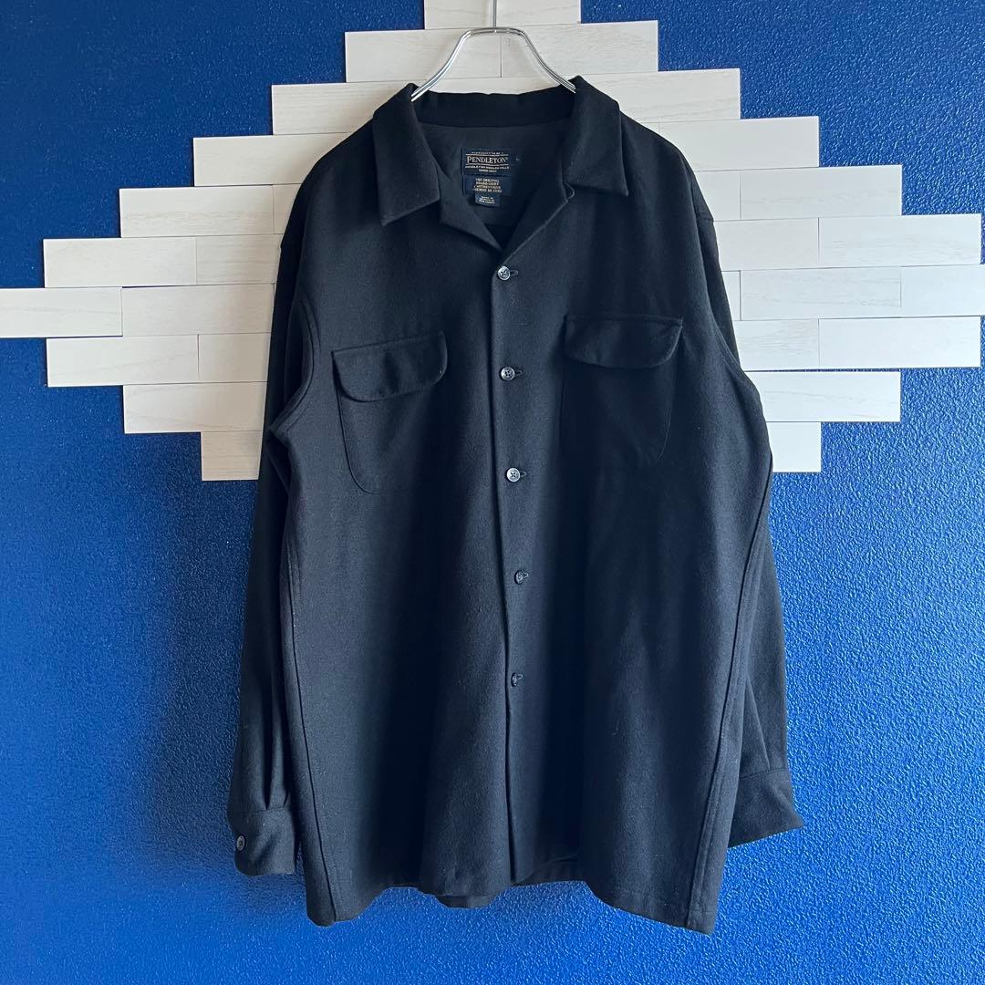 ヤ*キ様 PENDLETON WOOL SHIRTS 単色 ボードシャツ BLK