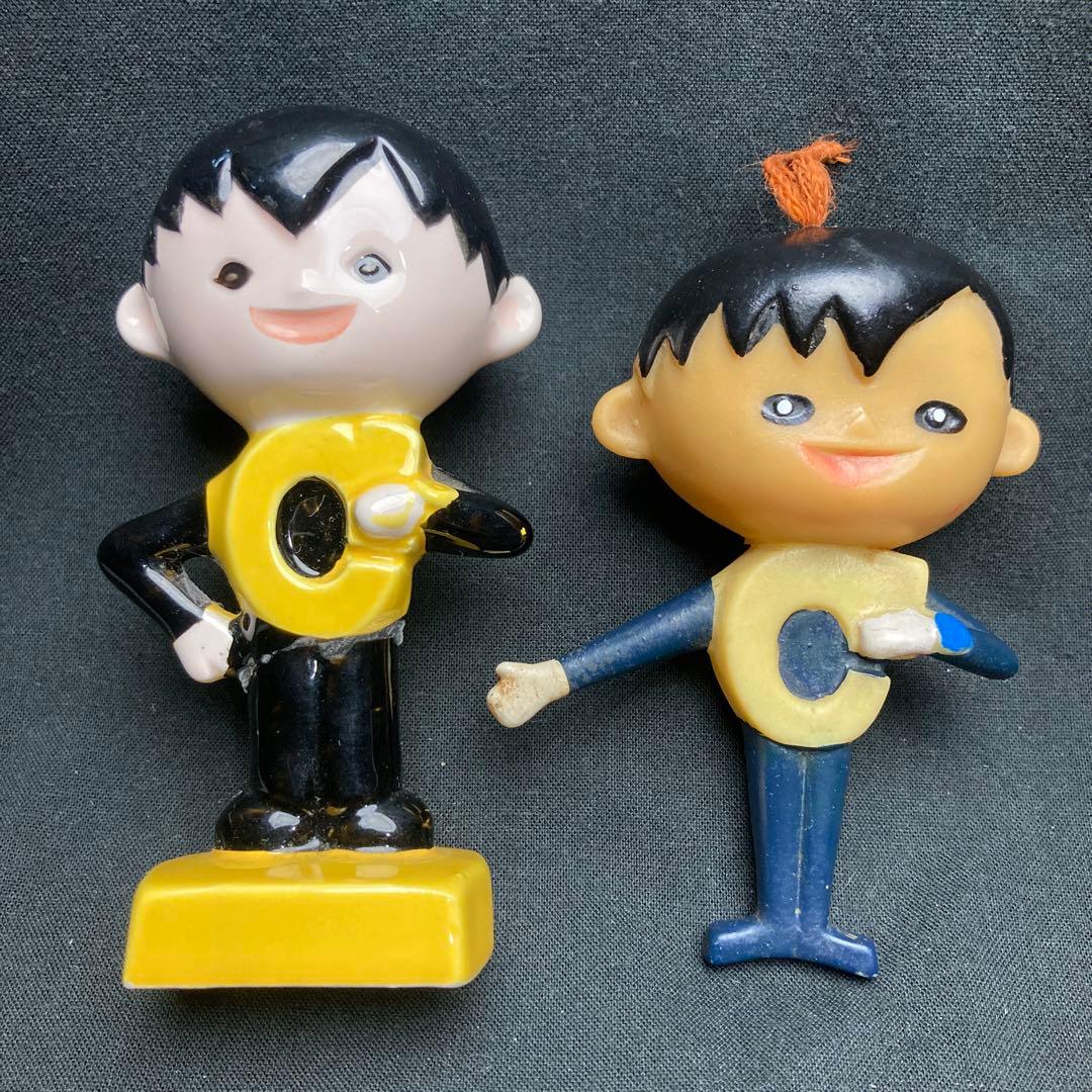 当時物 CITIZENシチズン Cちゃん ソフビ+陶器 人形 企業物