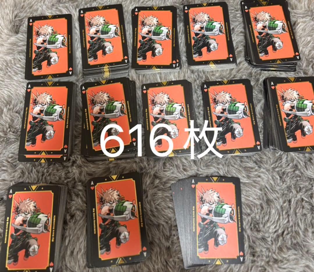 僕のヒーローアカデミア ヒロアカ展 トランプ カード 原作 爆豪勝己 ♡A 僕のヒーローアカデミア展 ヒロアカ展 原作 箔押しトランプ BOX 爆豪