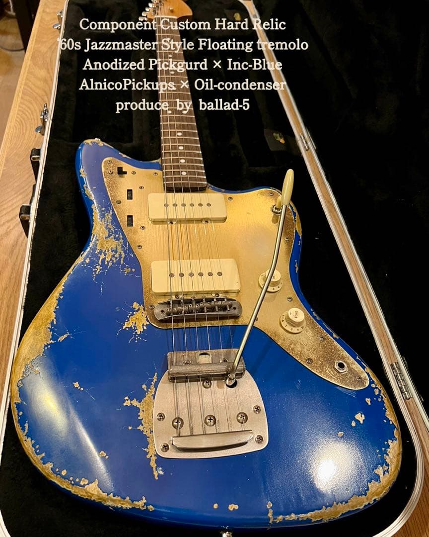 ハードレリックジャズマスタータイプ/アルニコPU×オイルコンデンサーインクブルー