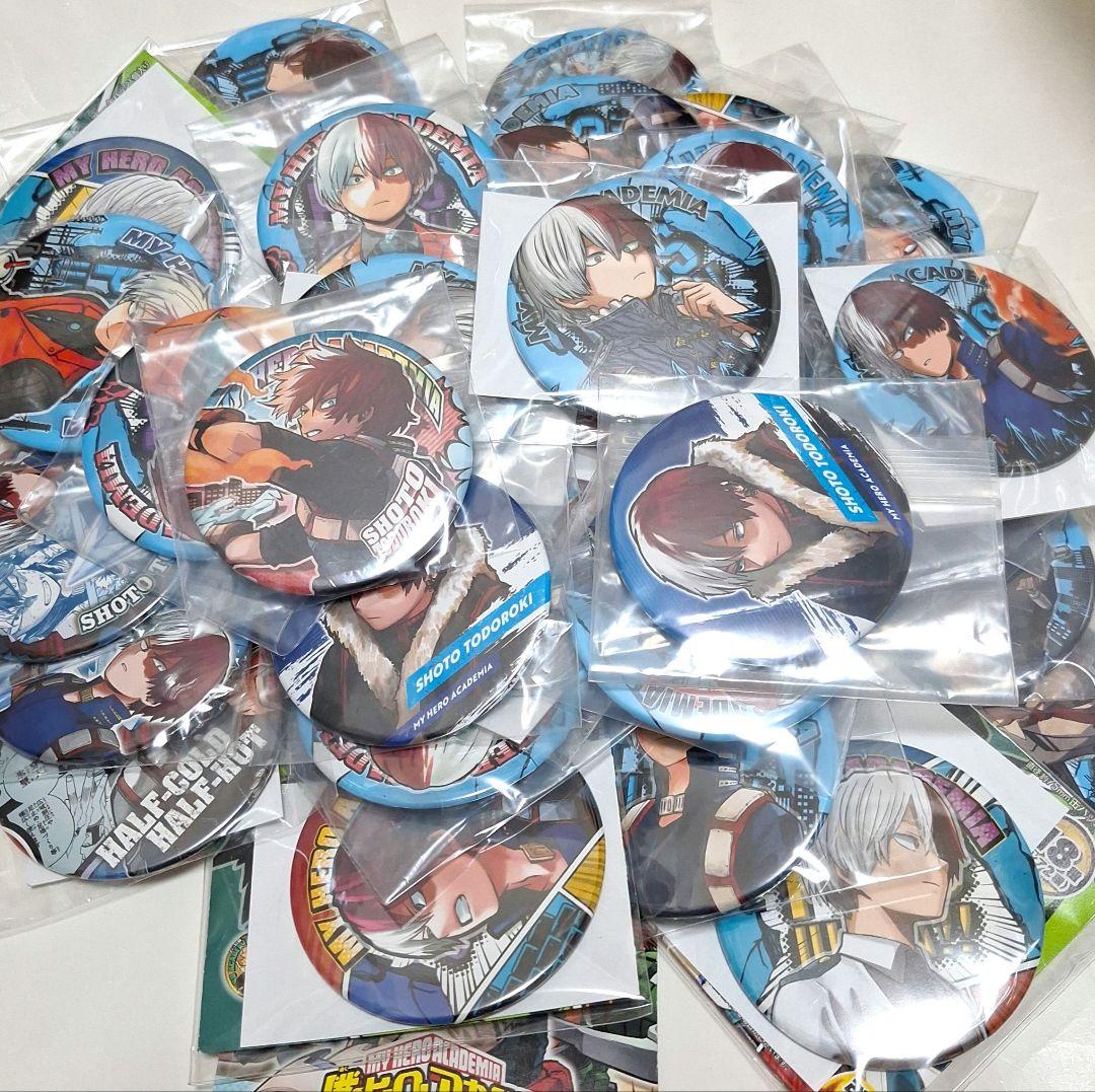 僕のヒーローアカデミア 原作 コレクション 缶バッジ 轟焦凍 40点