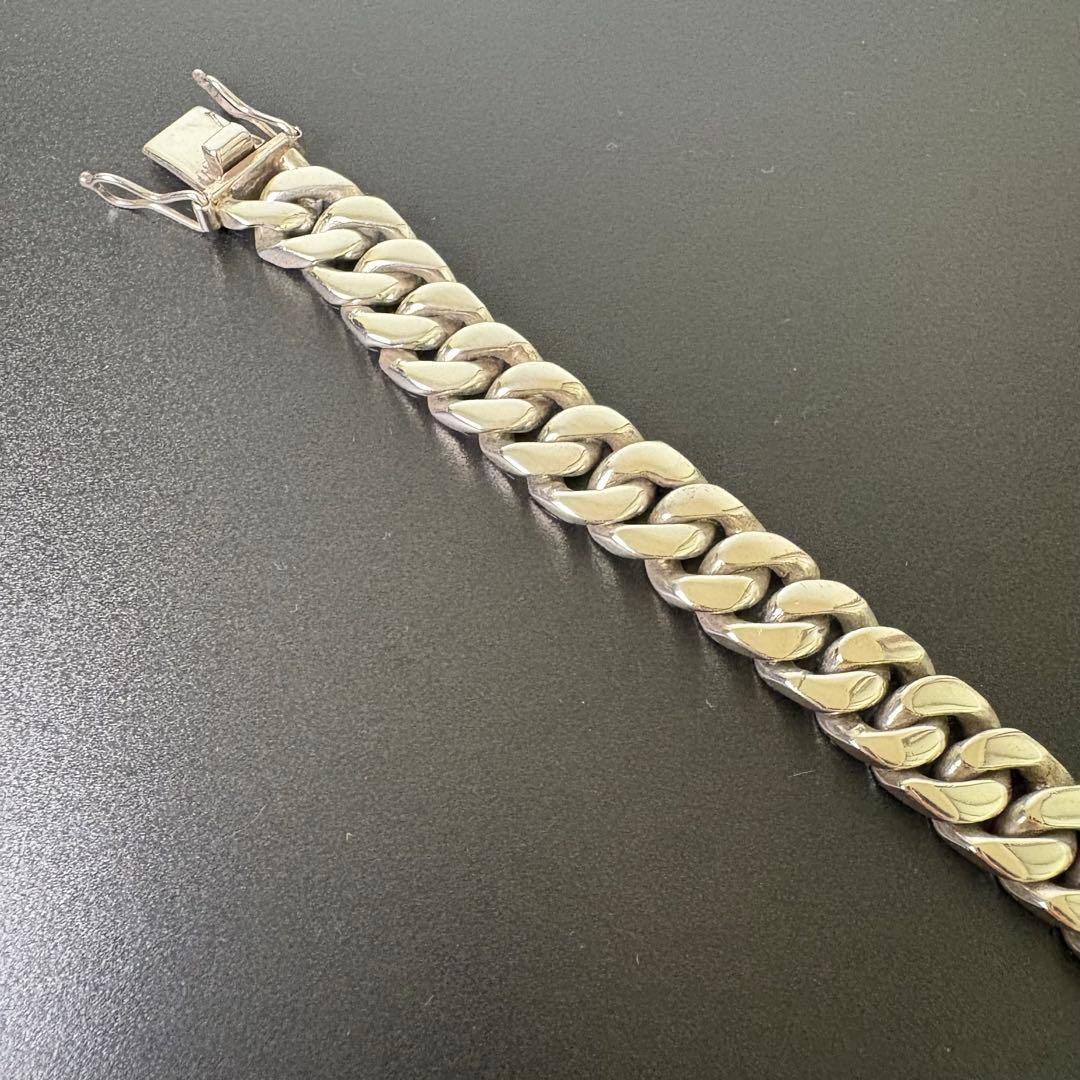 智樹様専用】重厚 喜平チェーンブレスレット シルバー925 57g 18cm