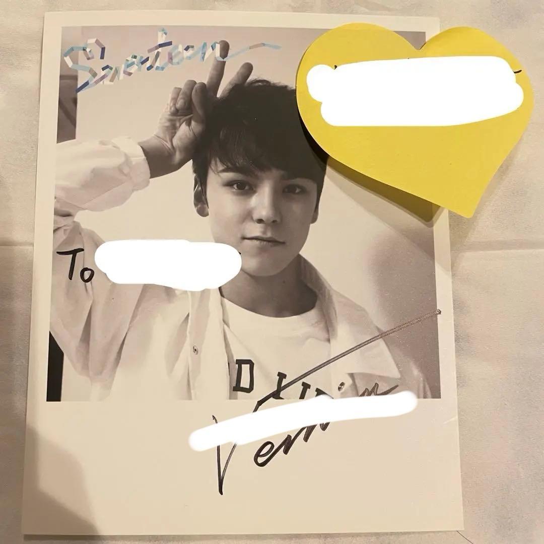 SEVENTEEN セブチ サイン会 ペンサ 直筆サイン バーノン - メルカリ